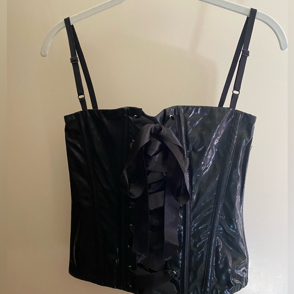 NWT Vintage D & G Dolce & Gabbana Black Bustier Top Size 40 - Picture 13 of 16
